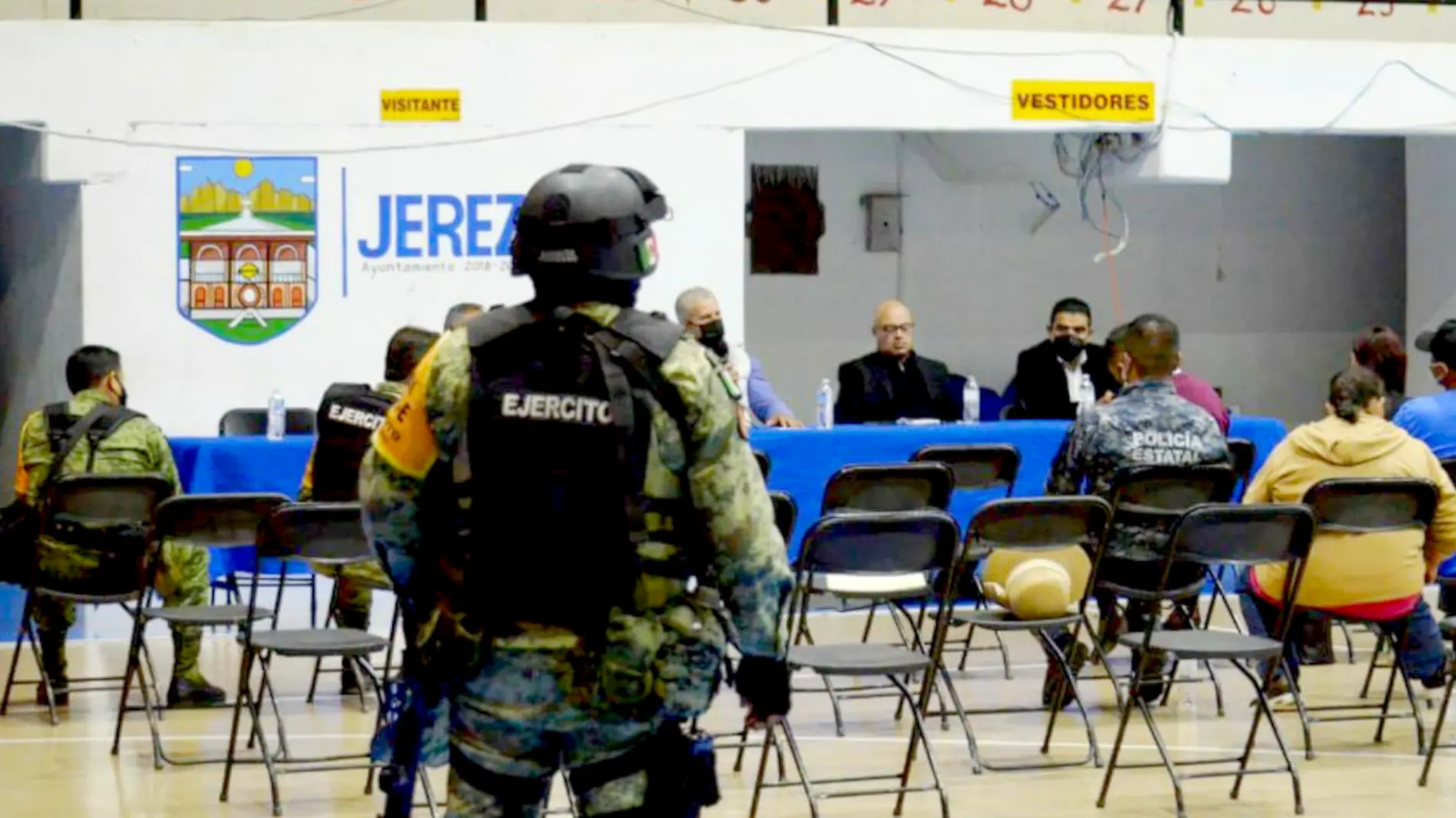 Autoridades municipales y de la Fiscalía se reunieron con desplazados de Jerez